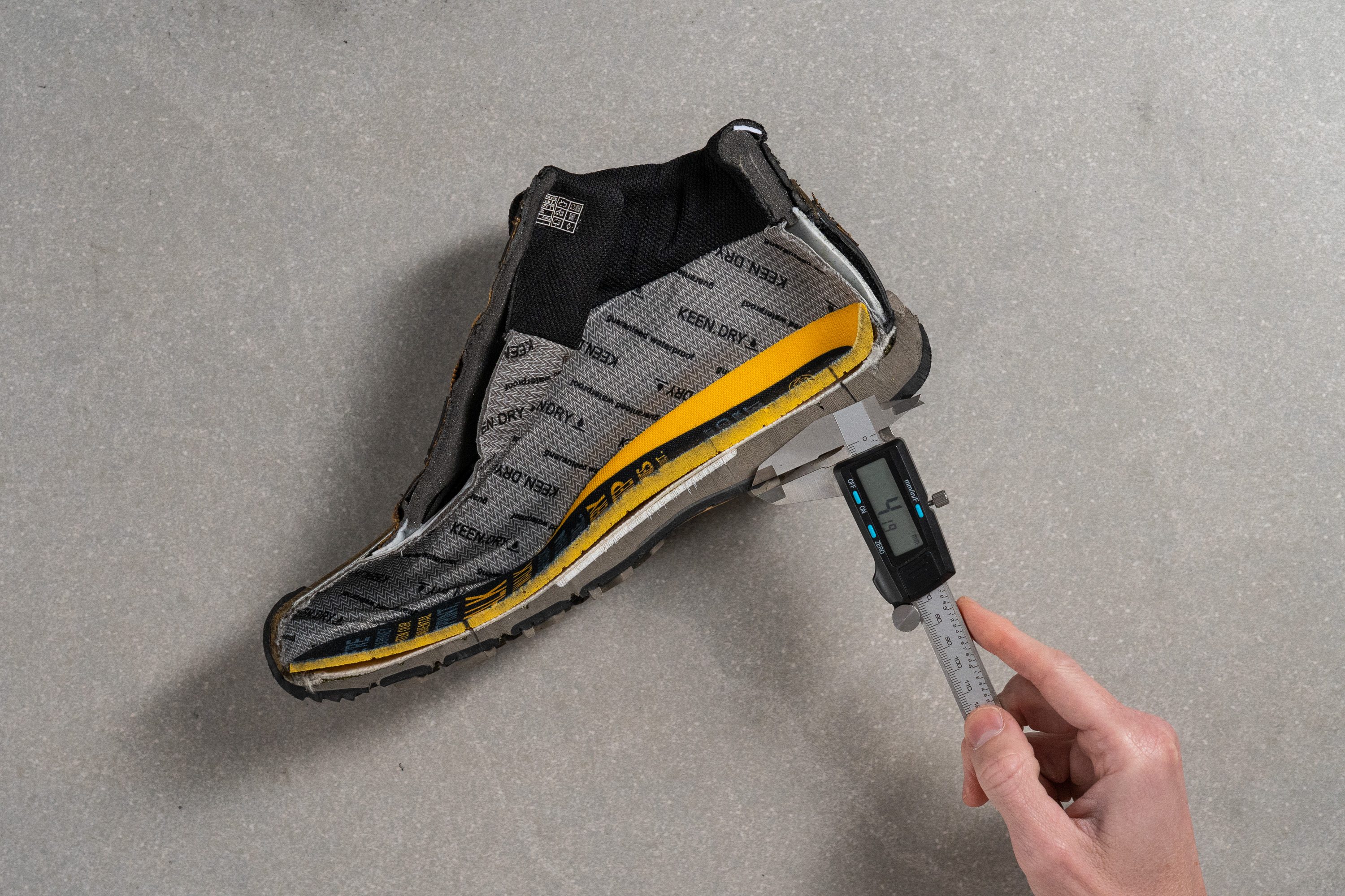 thickness of the lugs in hiking boots