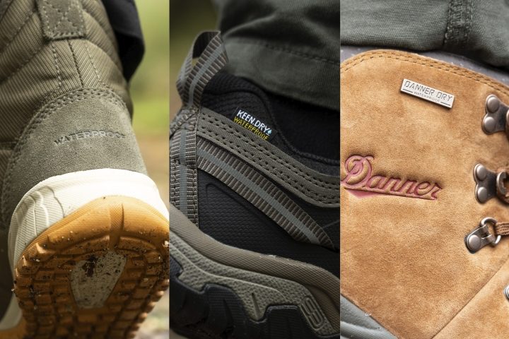 Waterproof membranes logos on hiking Baseline Shoes