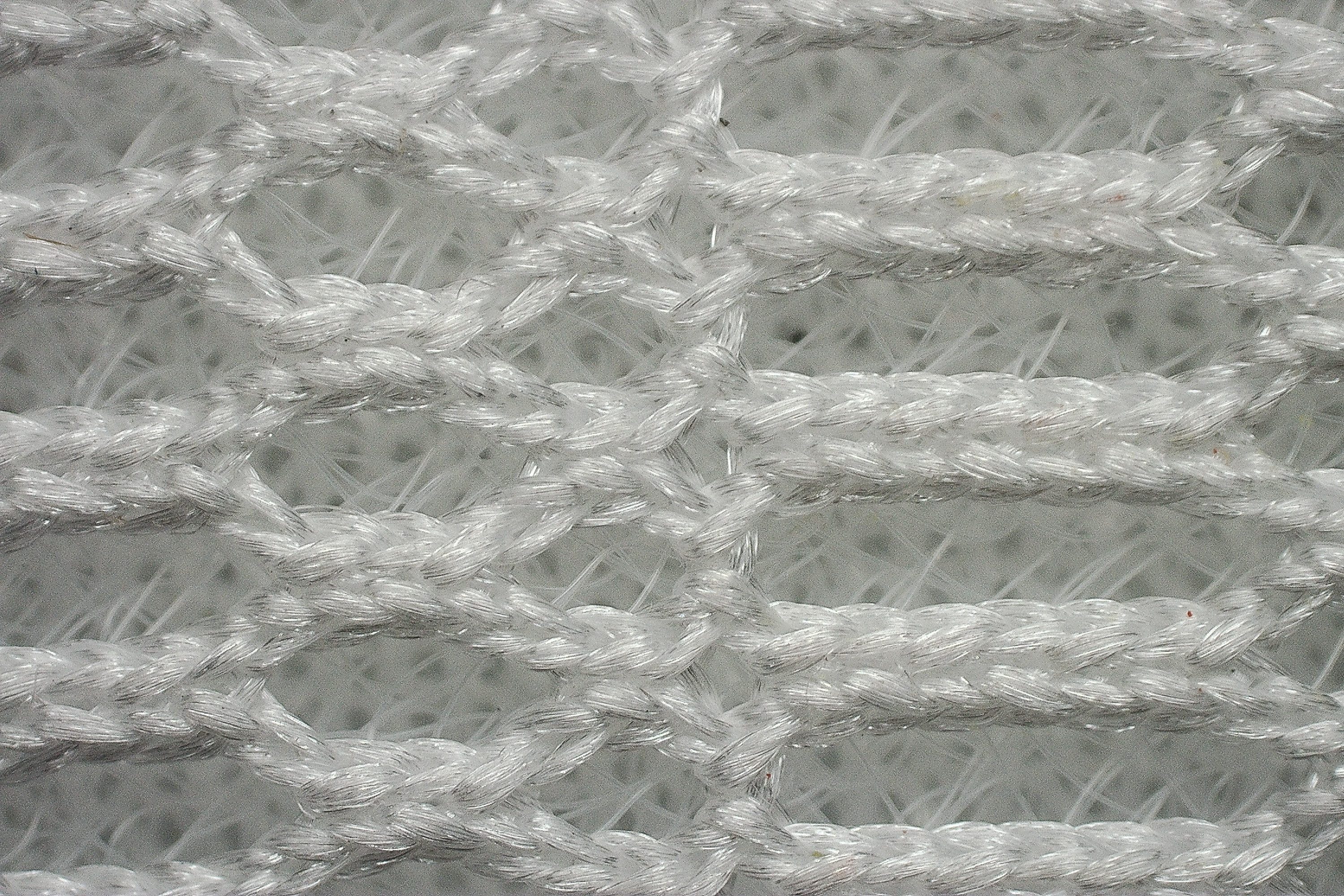 winter sneaker upper under microscope
