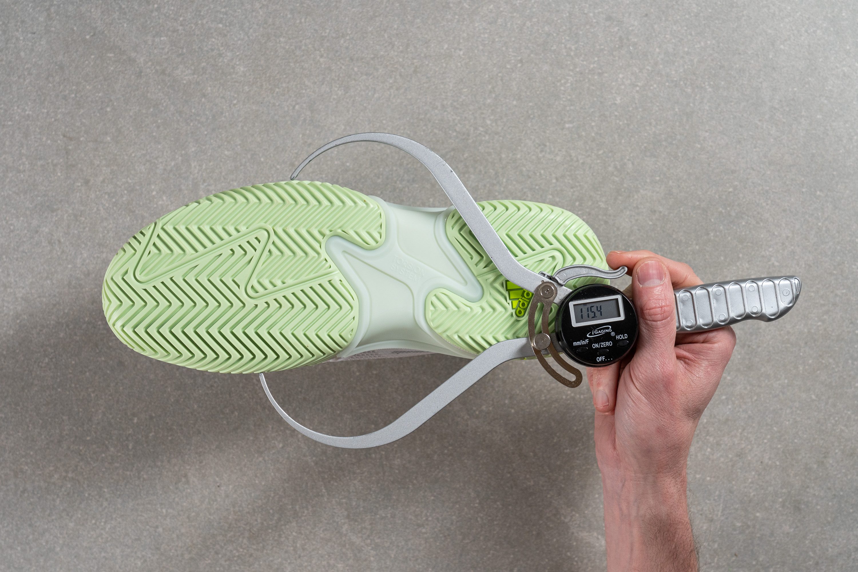 midsole width in adidas tennis shoes