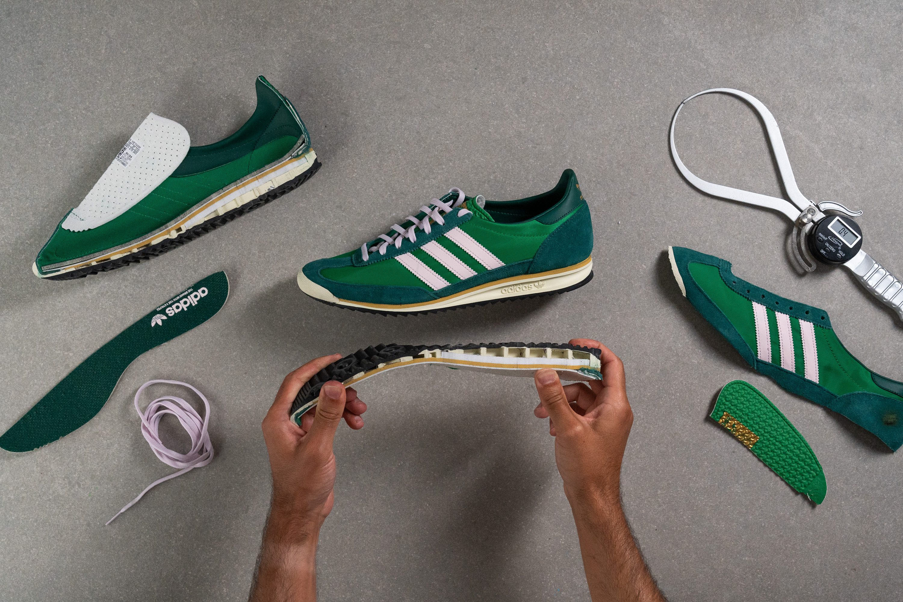 whats inside adidas classic sneakers