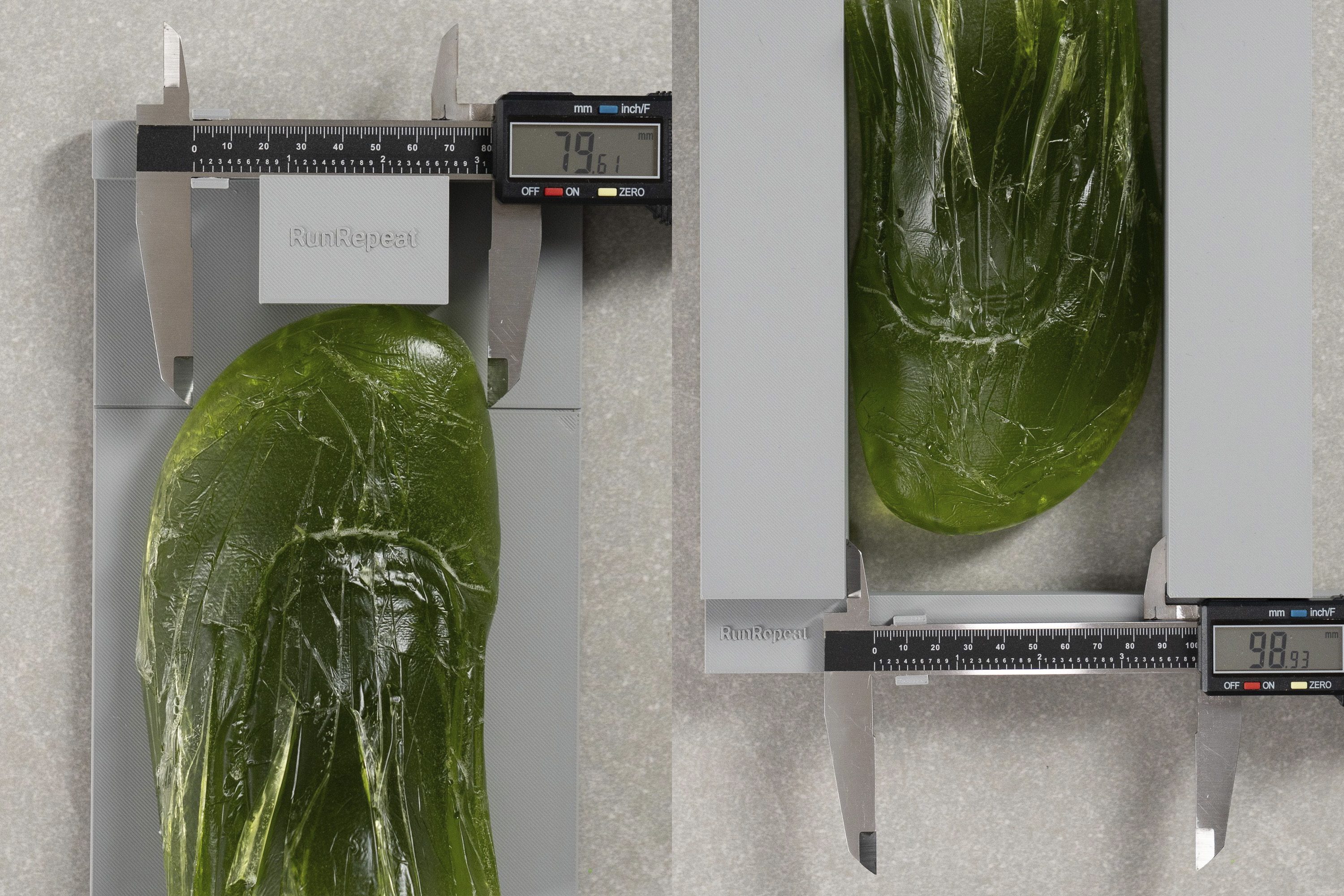 toebox gel measurements trail running shoes