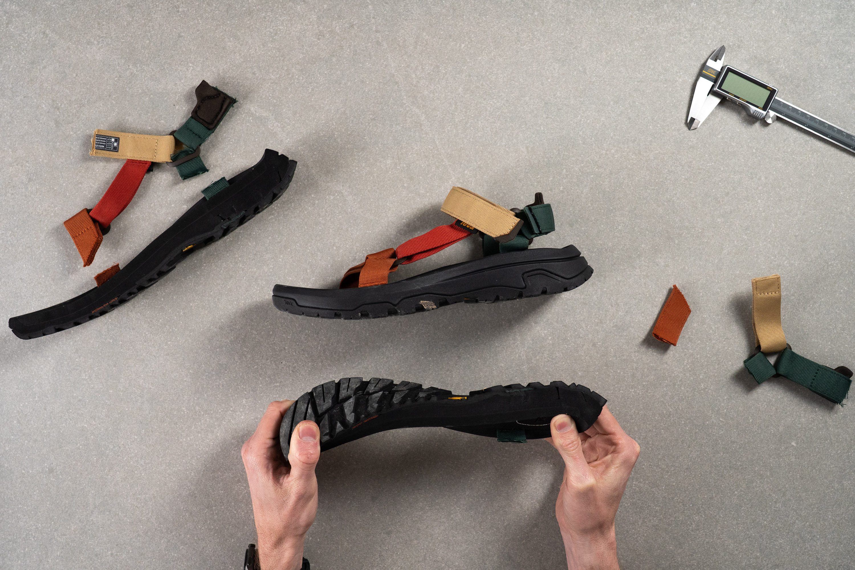 teva hiking sandals cut into pieces