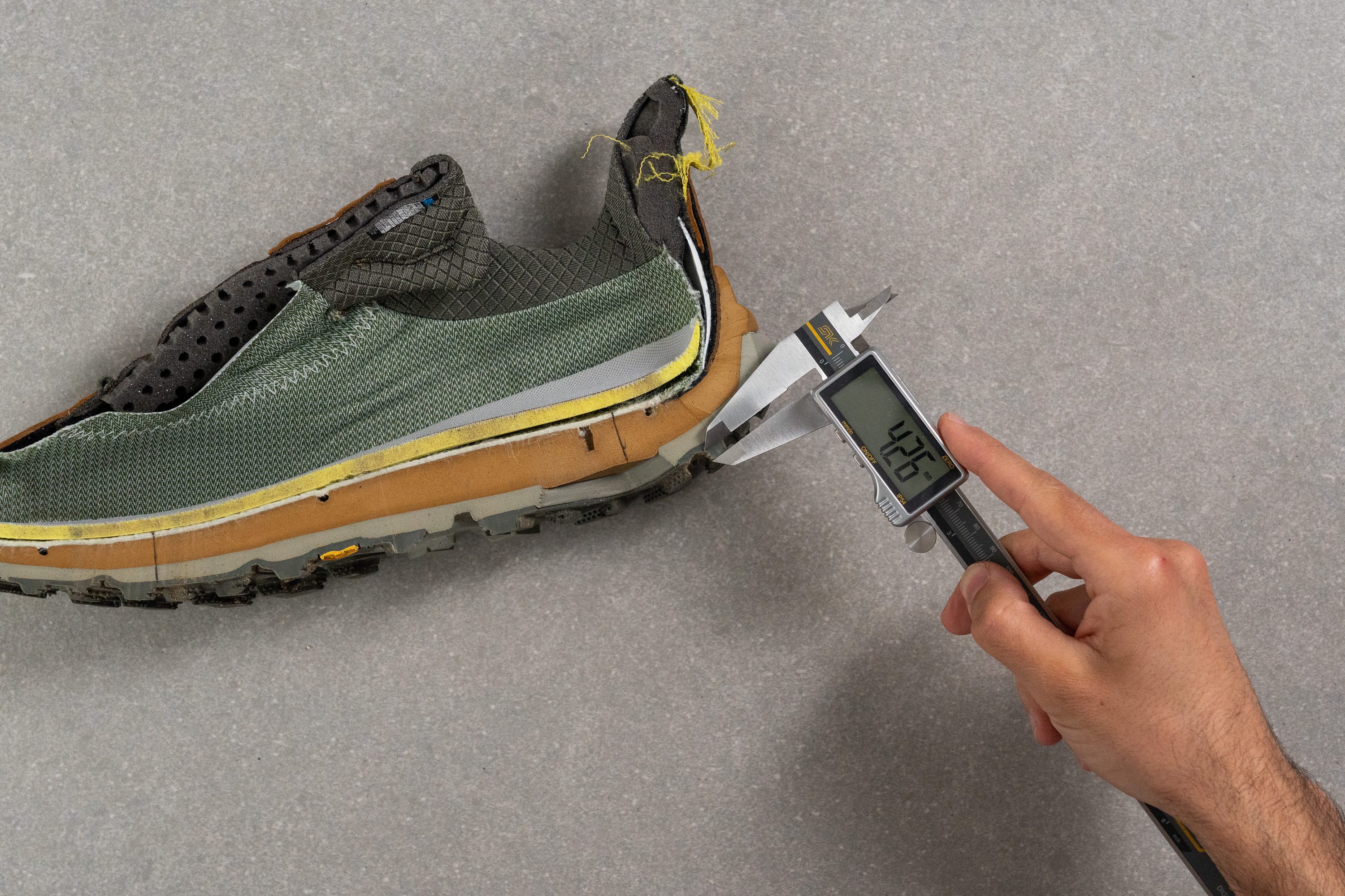 lug depth in hiking shoes for men