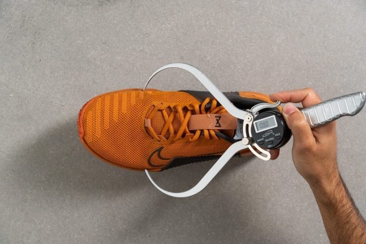 Nike Metcon 9 Toebox width at the widest part