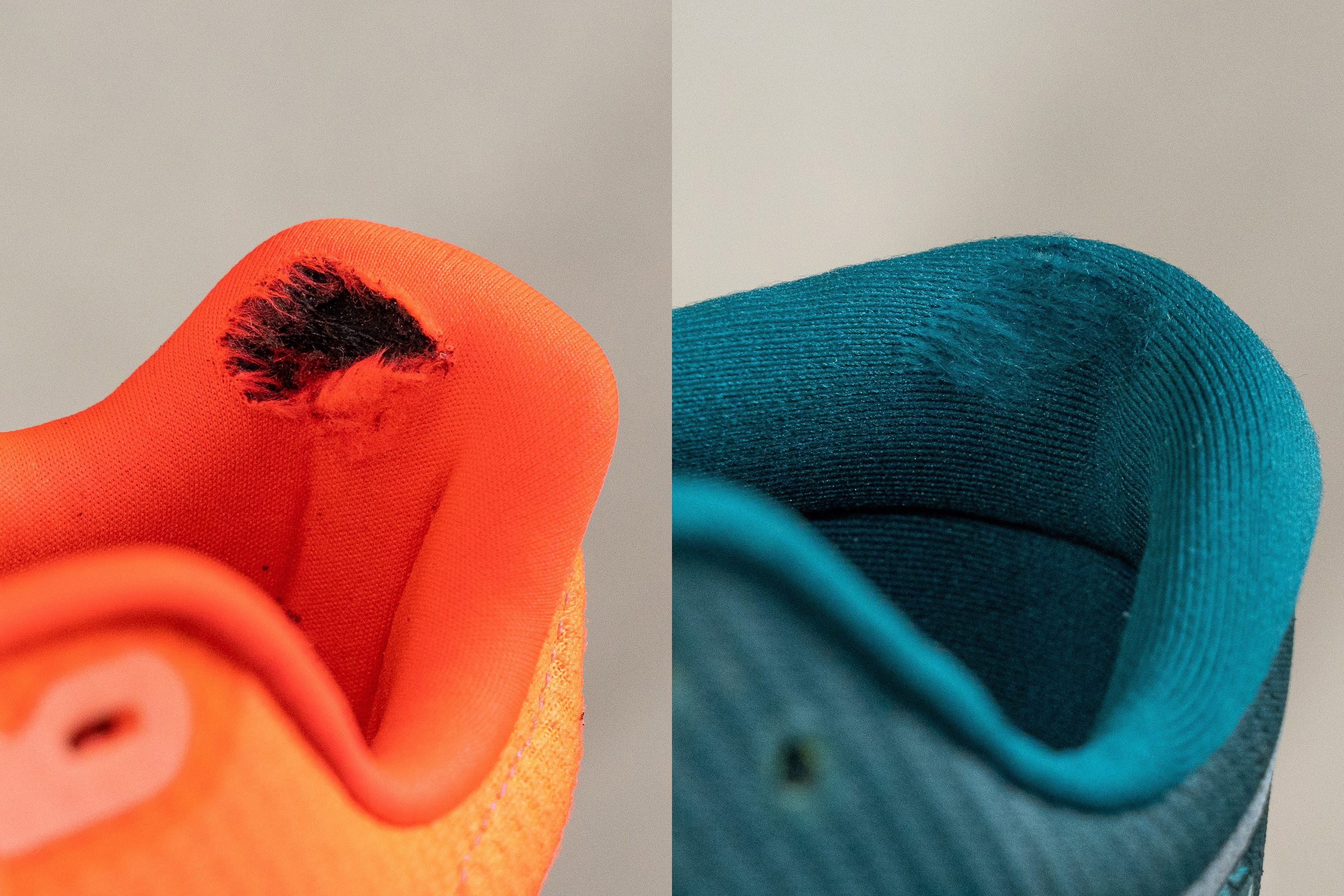 heel padding durability tests from the lab