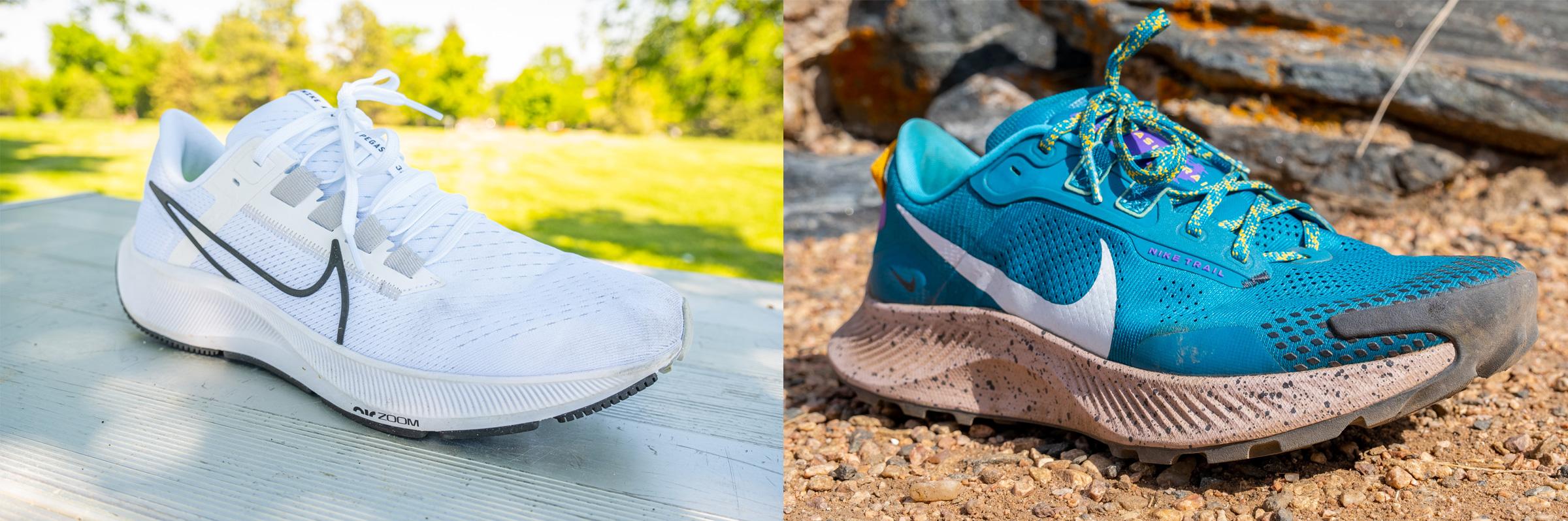 nike pegasus road vs pegasus trail