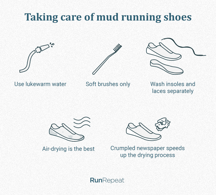 How to clean mud off running shoes