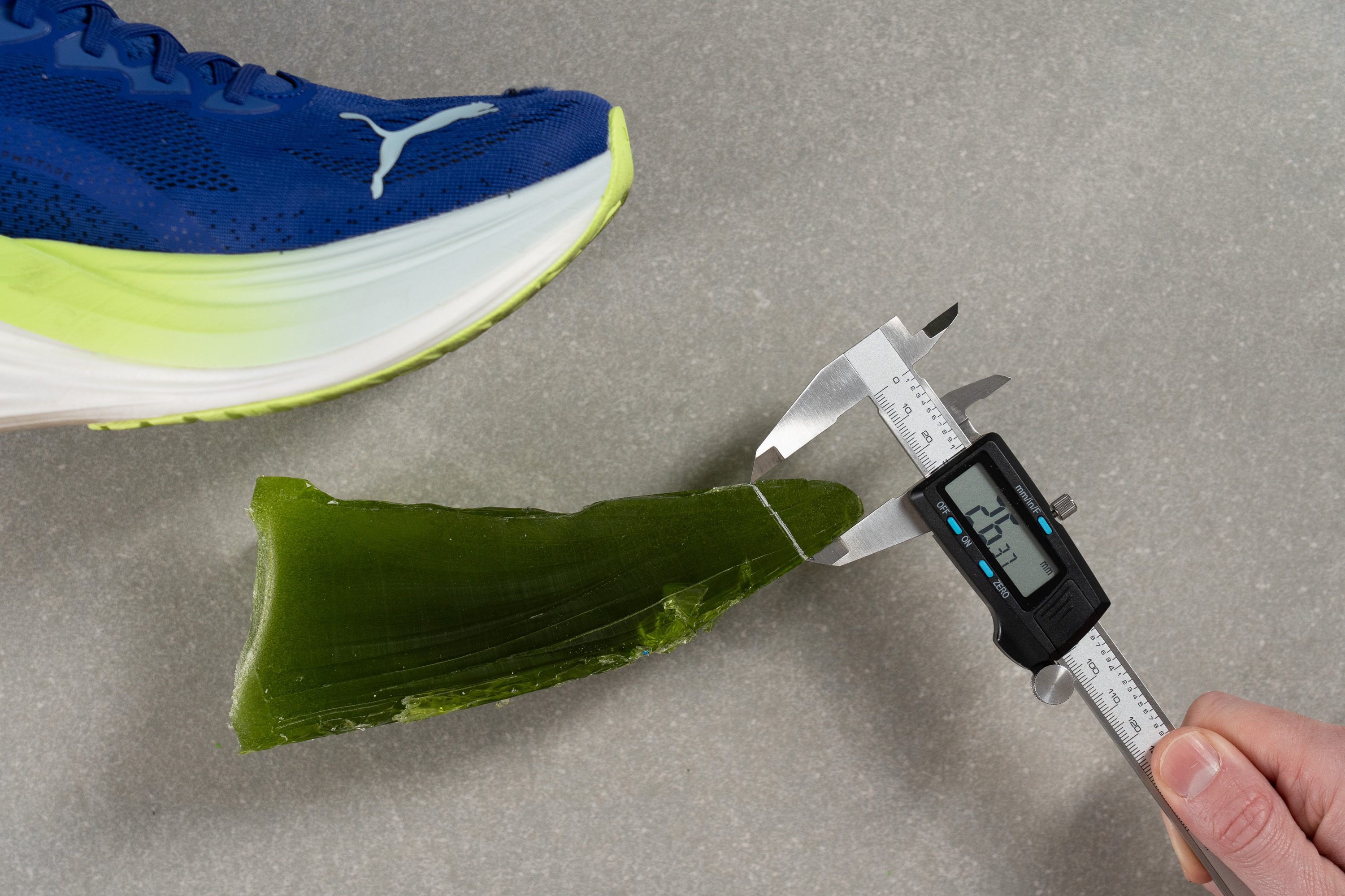 puma toebox height lab data