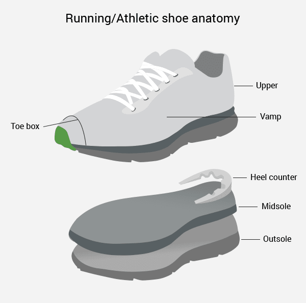 Making an Athletic Shoe: Anatomy of a Running Shoe