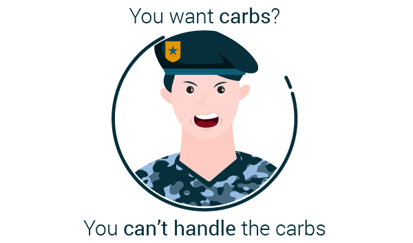 you can't handle the carbs