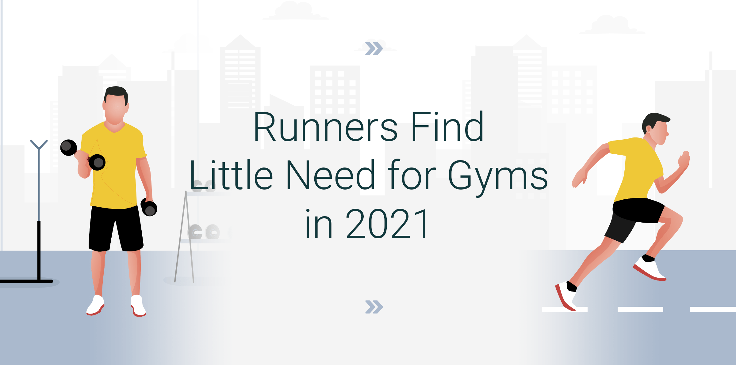 Los corredores no van a necesitar los gimnasios en 2021