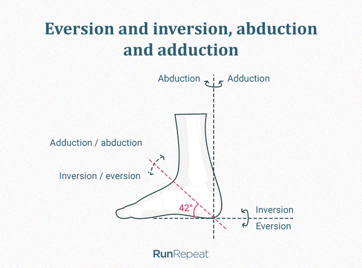 Eversión, inversión, abducción, aducción