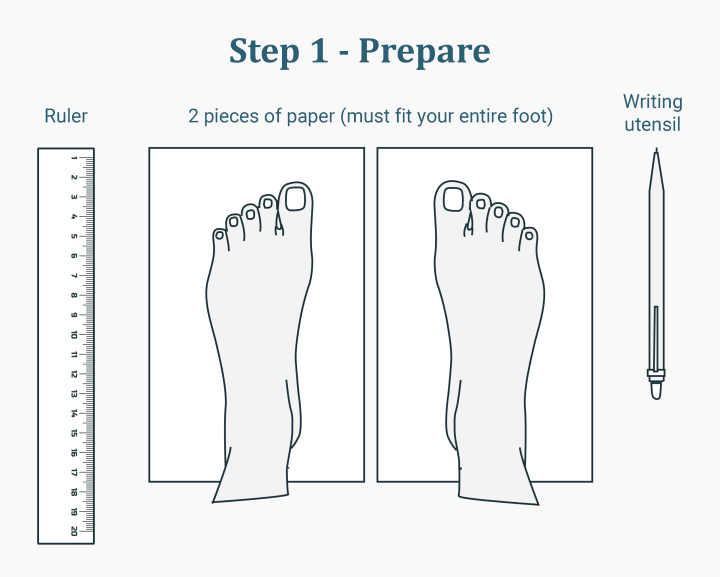 How to measure shoe size