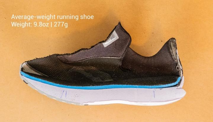 Weight of running outlet shoes