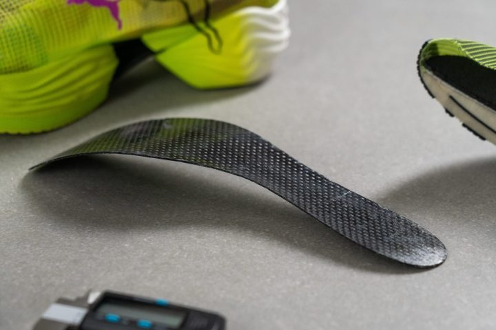 carbon plate taken out from a running shoe