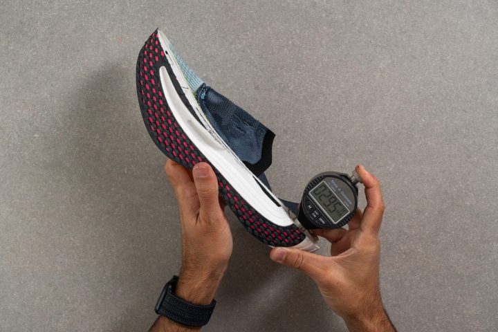 measuring midsole softness on a carbon plated running shoe