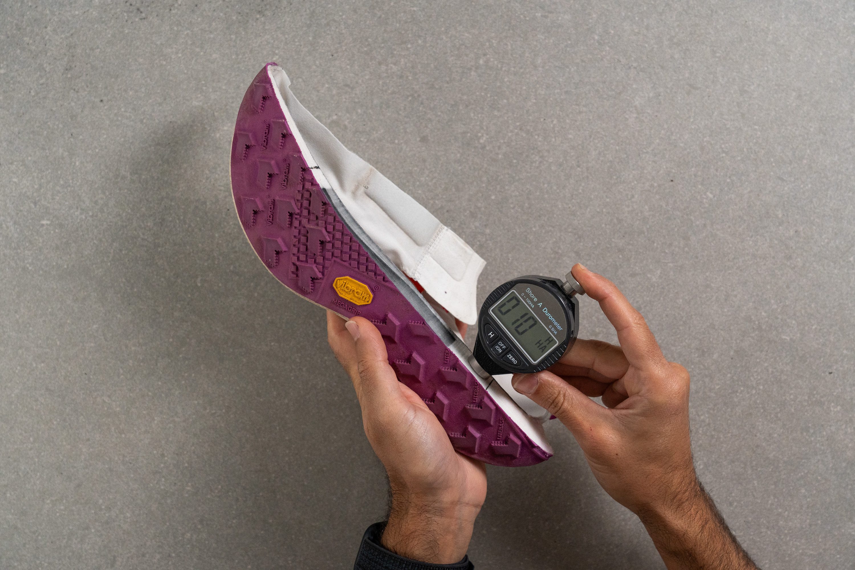 Why cutting running shoes in half is key to measuring midsole softness