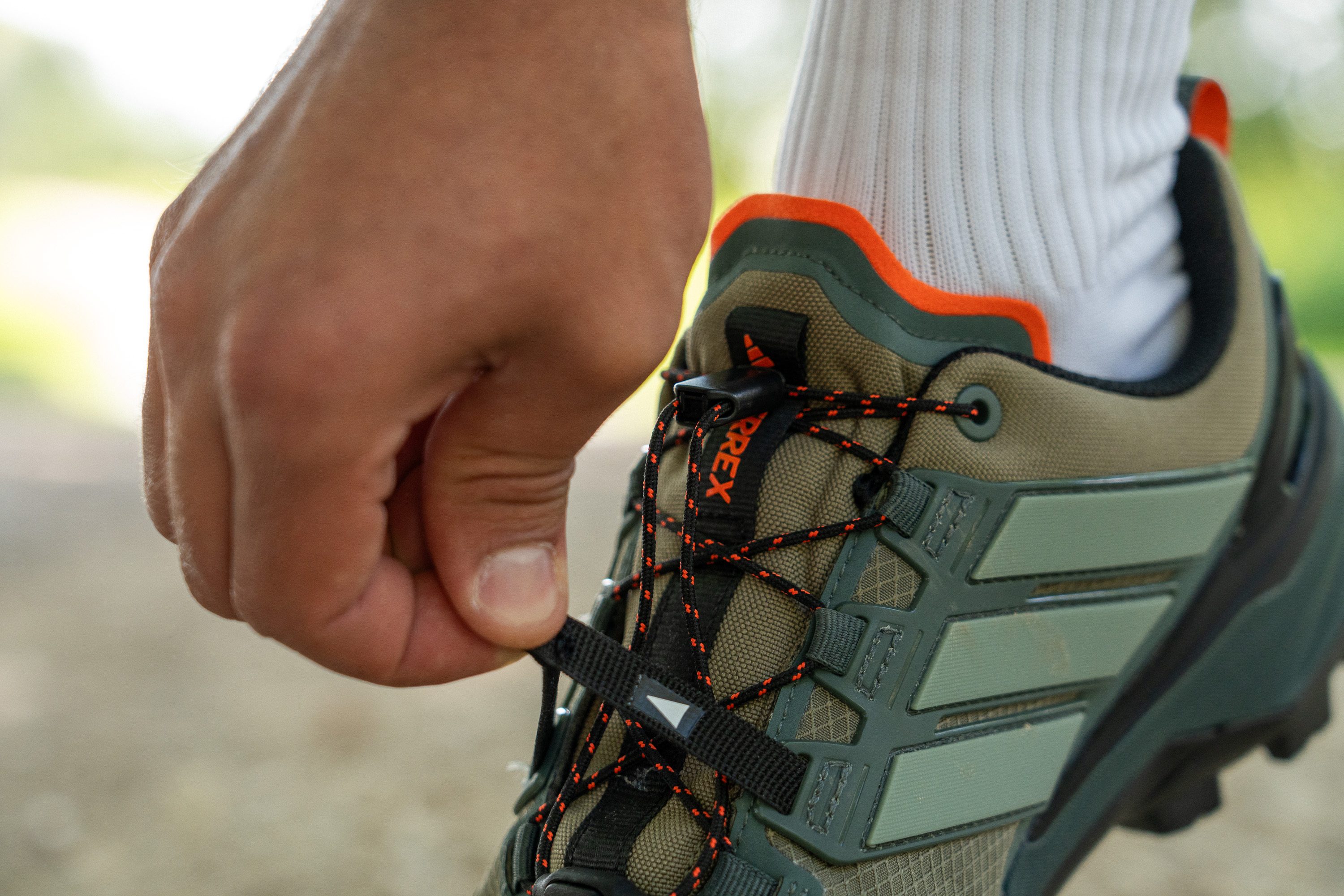 adidas Terrex Skychaser GTX lace storage
