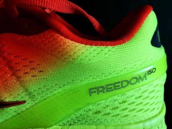 saucony freedom iso orange red teal
