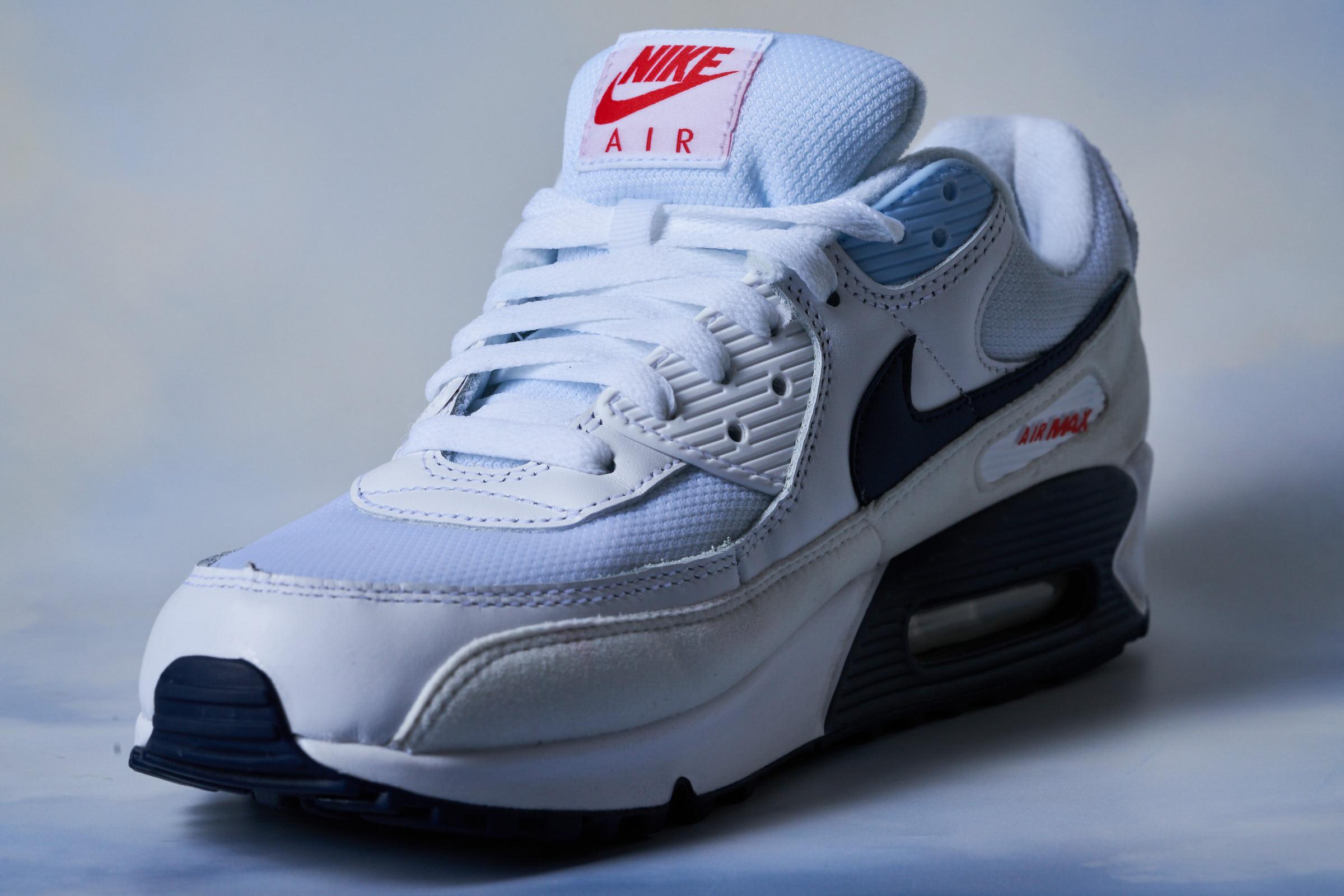 Nike Air Max 90 White Metallic Blue (Women's)