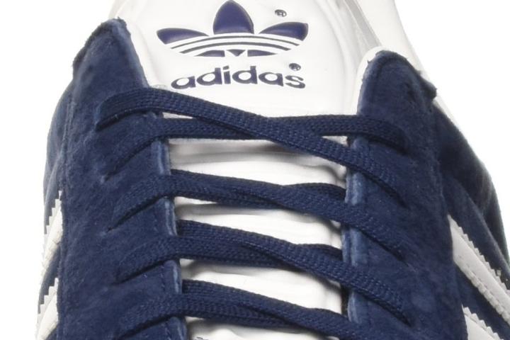 Adidas Gazelle front view of laces