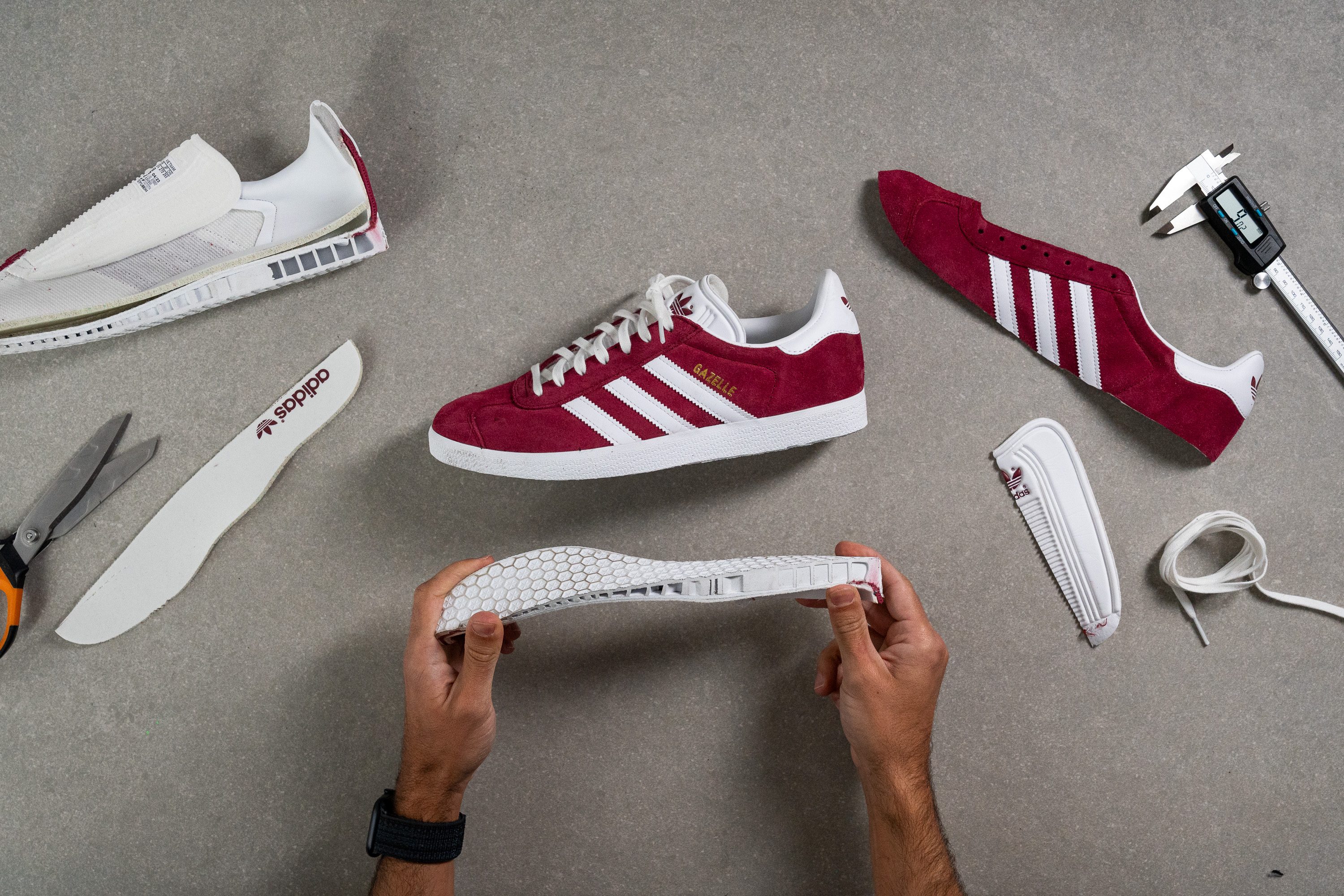 Adidas Gazelle lab test