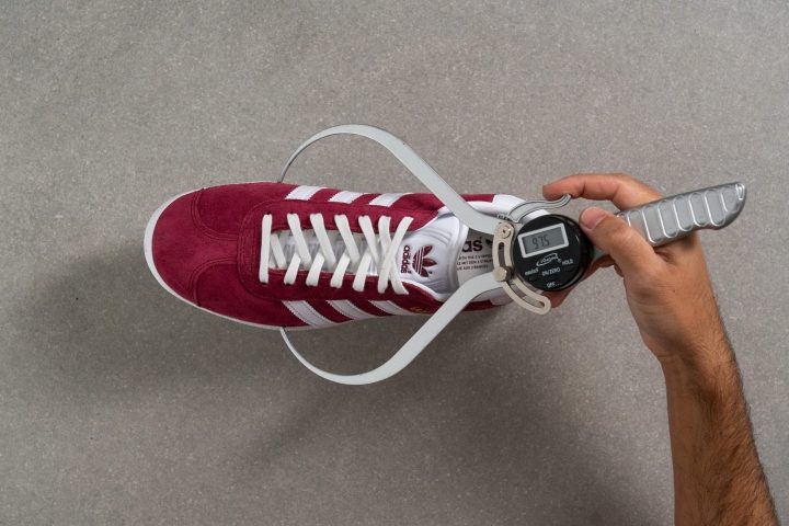 Adidas Gazelle Toebox width at the widest part