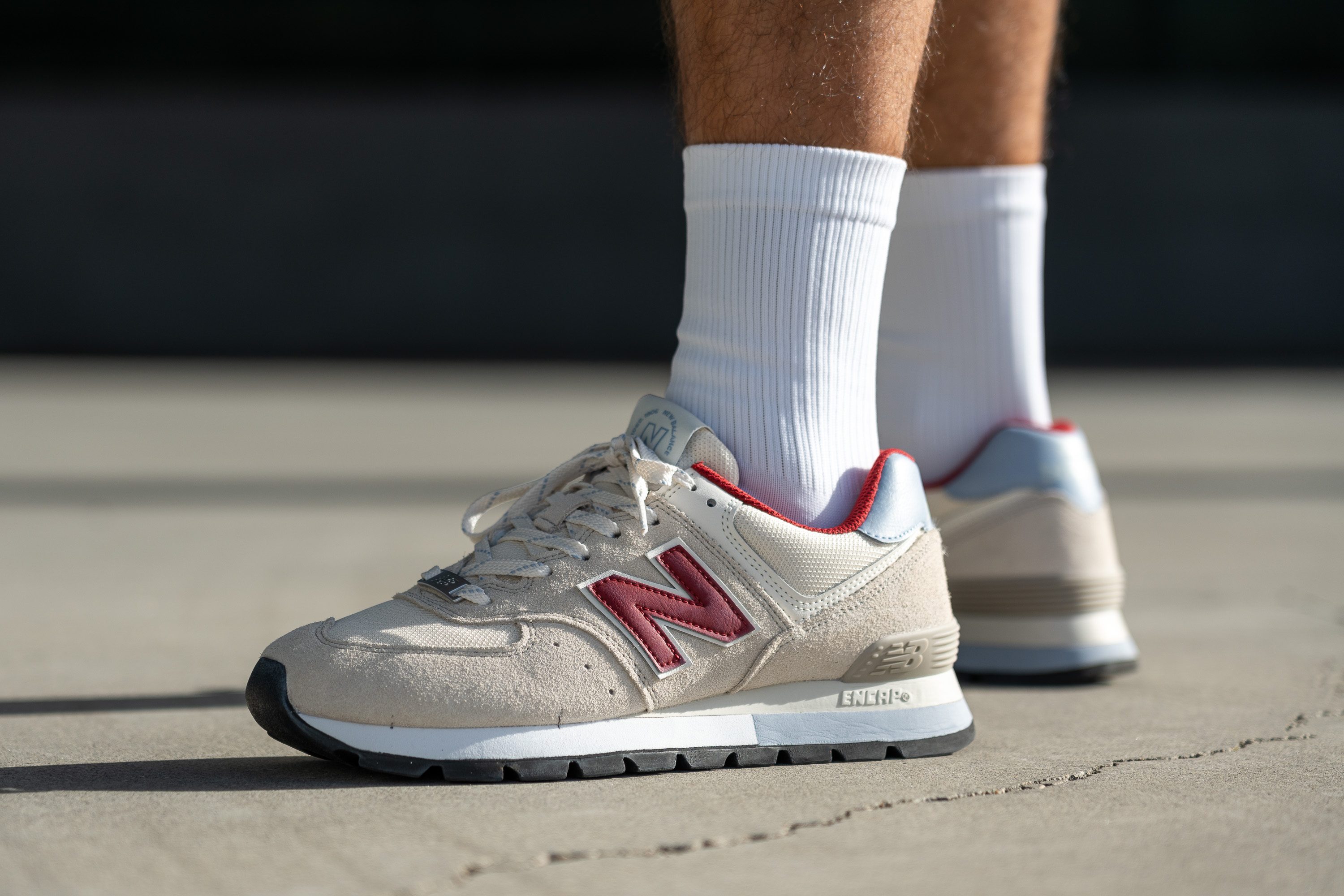 Cut in half New Balance 574 Review RunRepeat