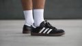 Adidas Samba on feet