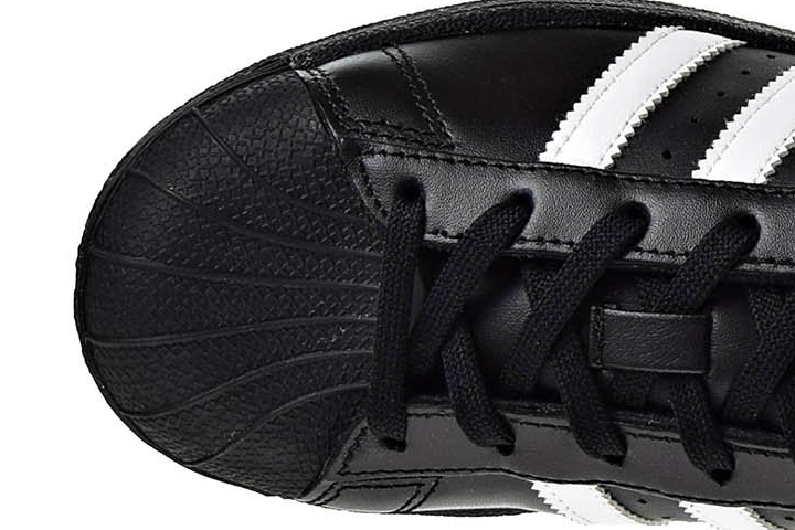 Adidas Superstar toe box top view