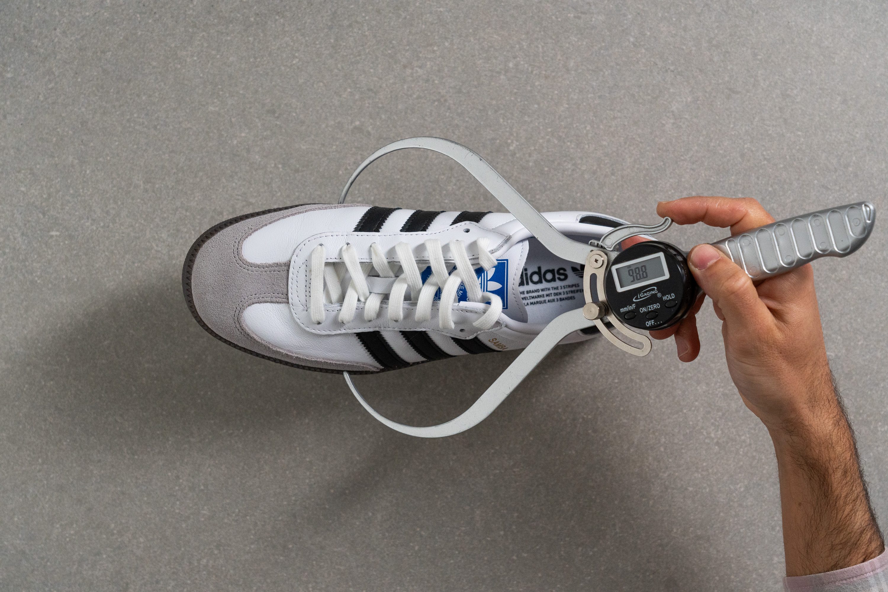 Adidas Samba OG Toebox width at the widest p_wideart