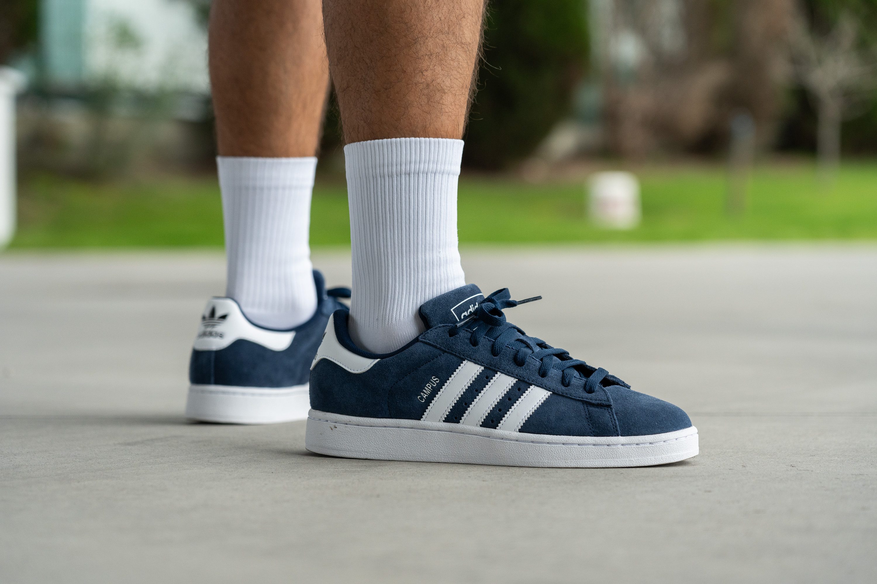 Adidas campus on foot hotsell