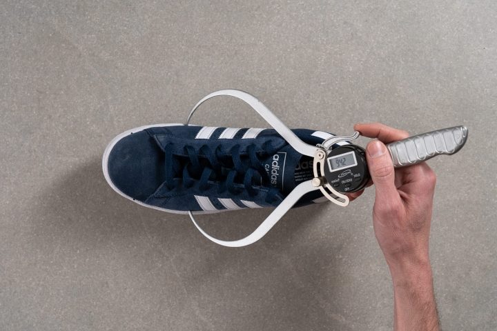 Adidas Campus 2 Toebox width at the widest part