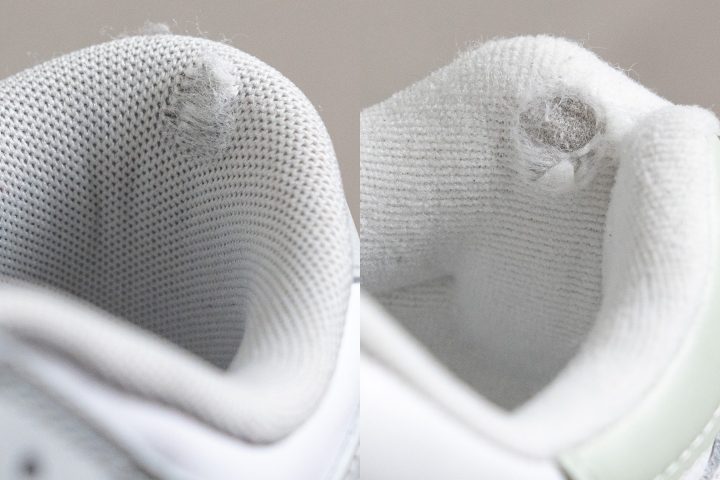 Nike Dunk Low Heel padding durability comparison