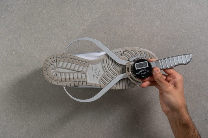 Nike Dunk Low Midsole width in the heel