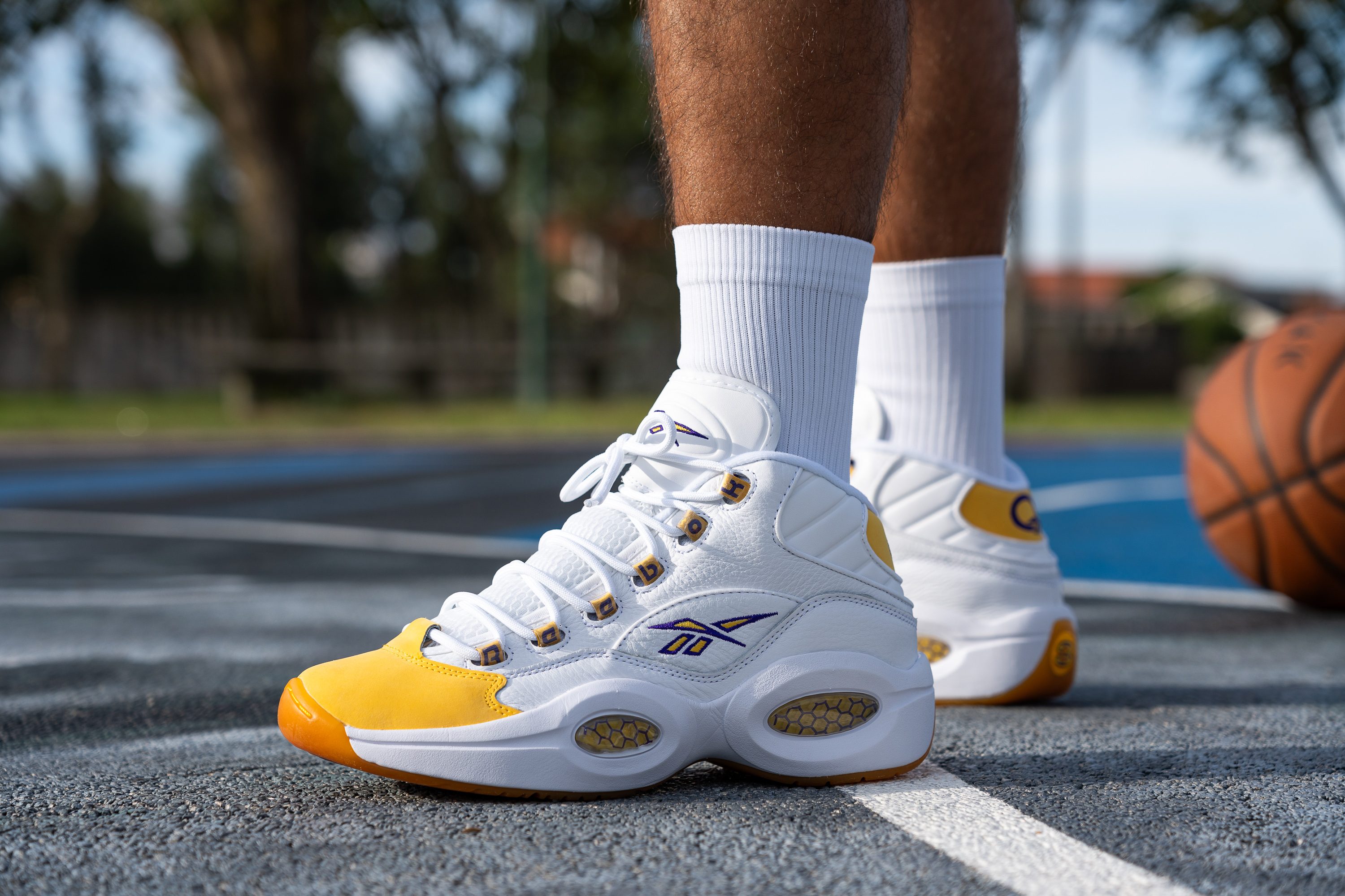 Cut in half Reebok Question Mid Review 2023 RunRepeat