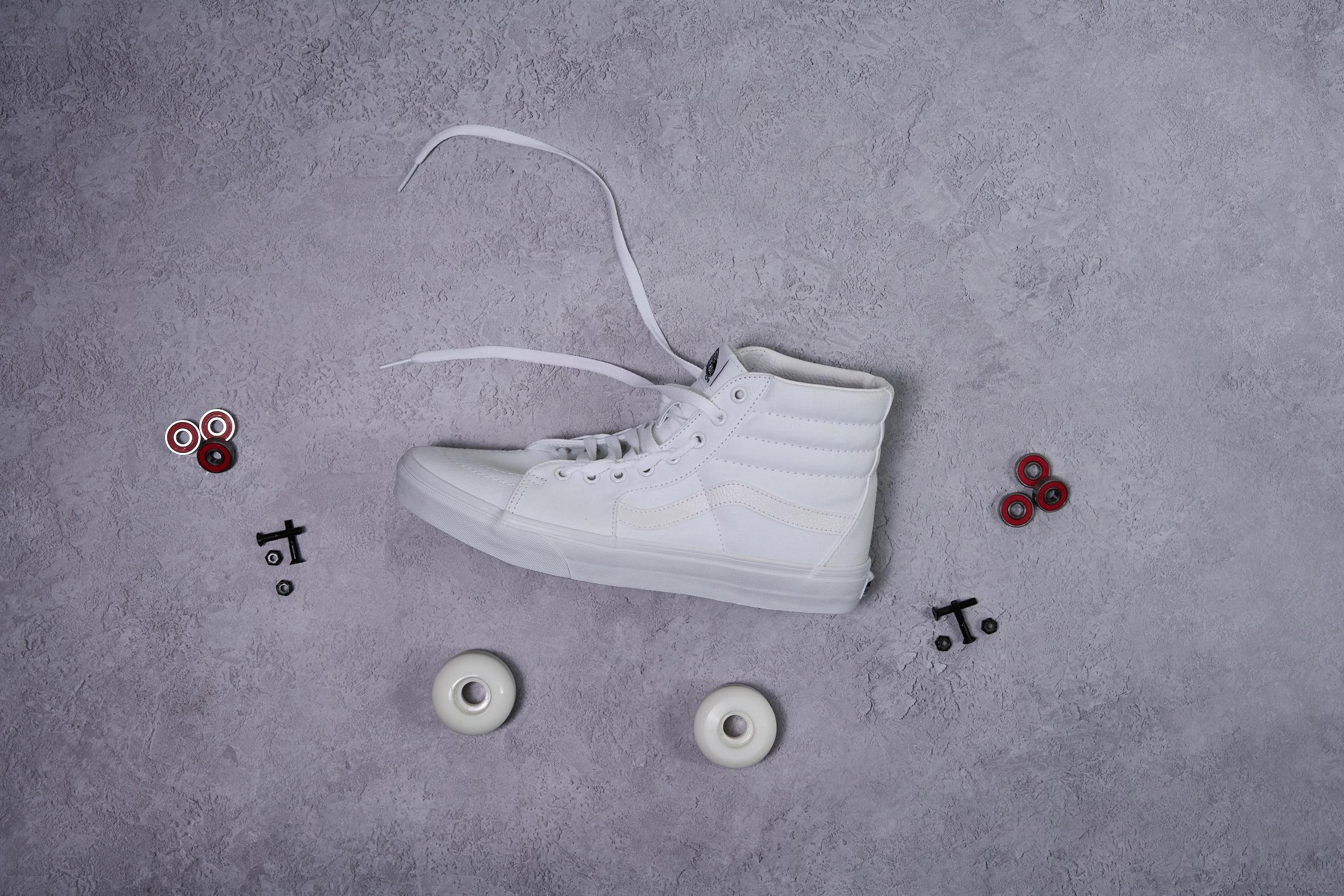 Custom VANs Sk8-HI White Classic Skate Sneakers High Top Original