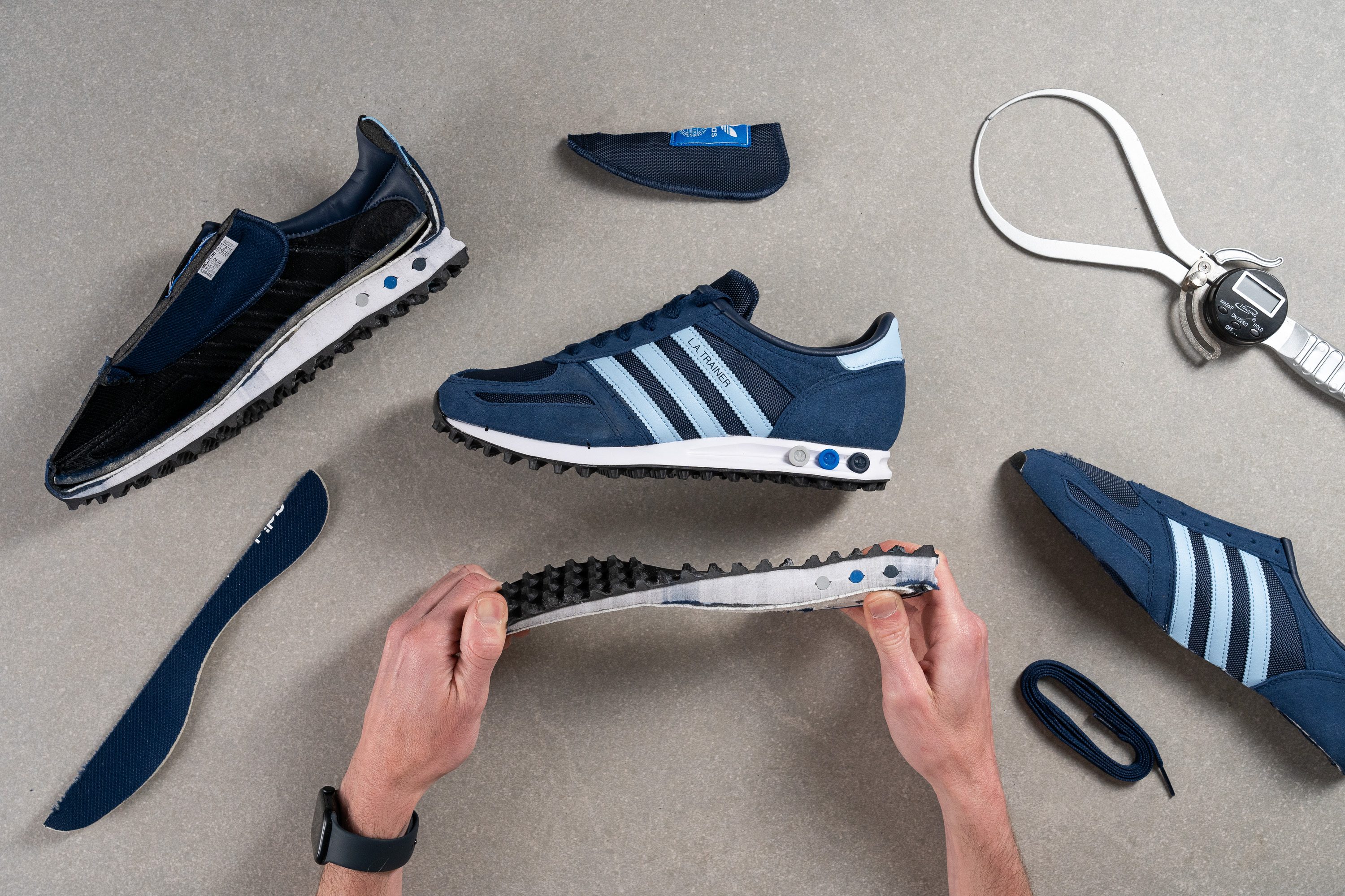 Prueba de laboratorio Adidas LA Trainer