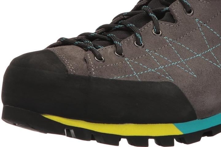 Extra support and comfort in Scarpa Zodiac Plus GTX rubber rand