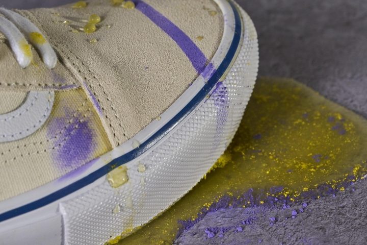 vans Moon Old Skool Stain Testing Wet