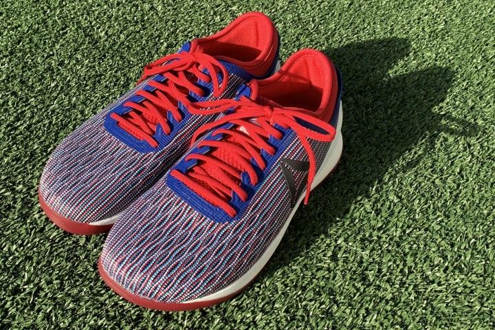 Reebok crossfit red white and hot sale blue shoes