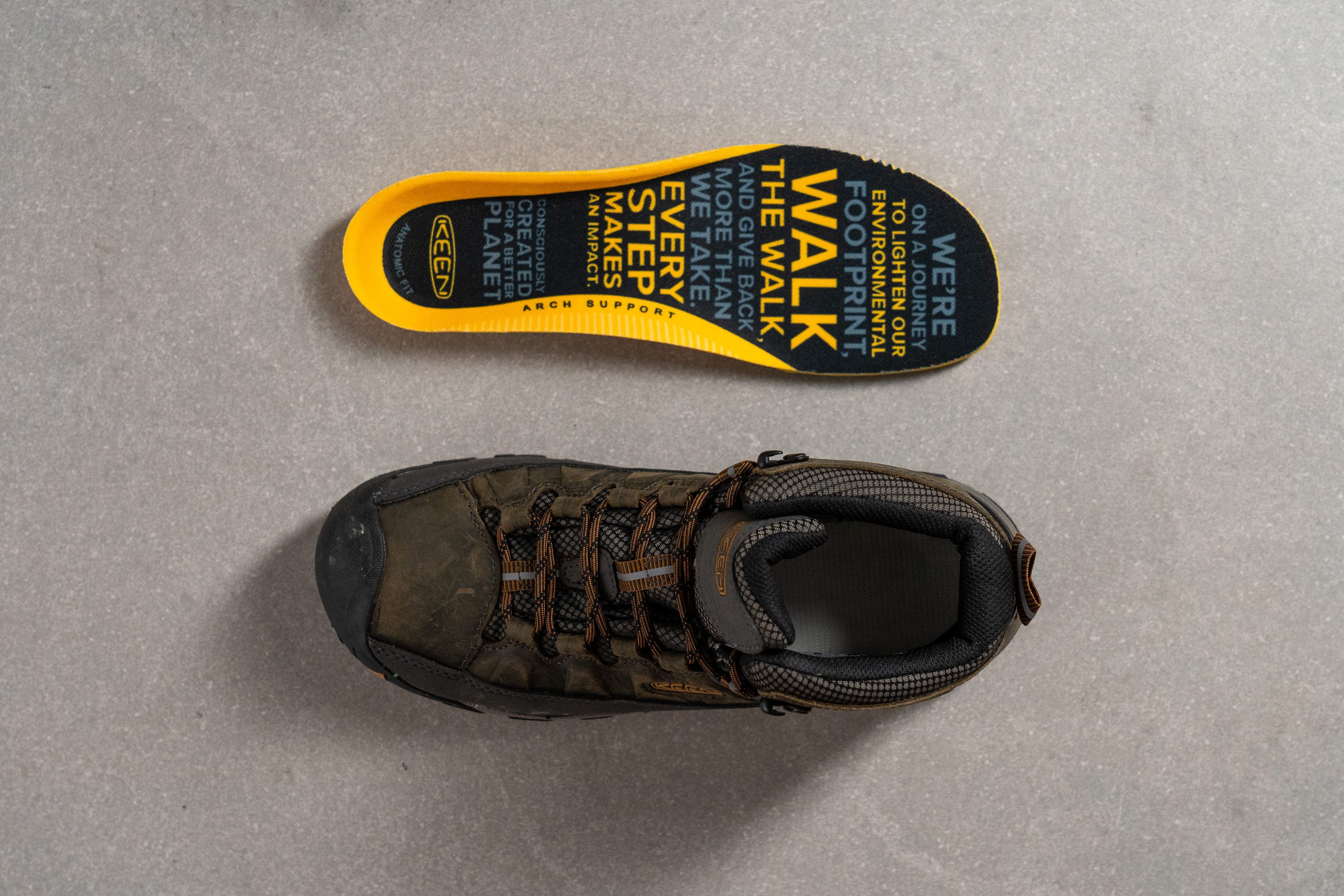 KEEN Heel counter stiffness Removable insole