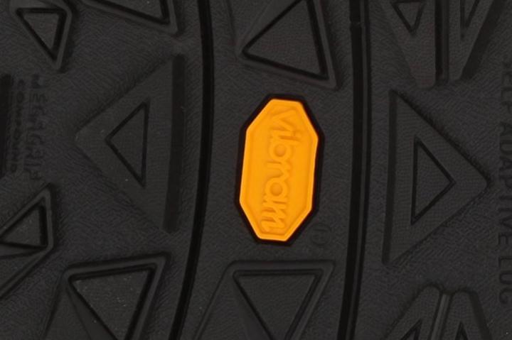 Its durable triangular lugs are formed into a geometry that provides multi-directional traction Vibram Fuga outsole