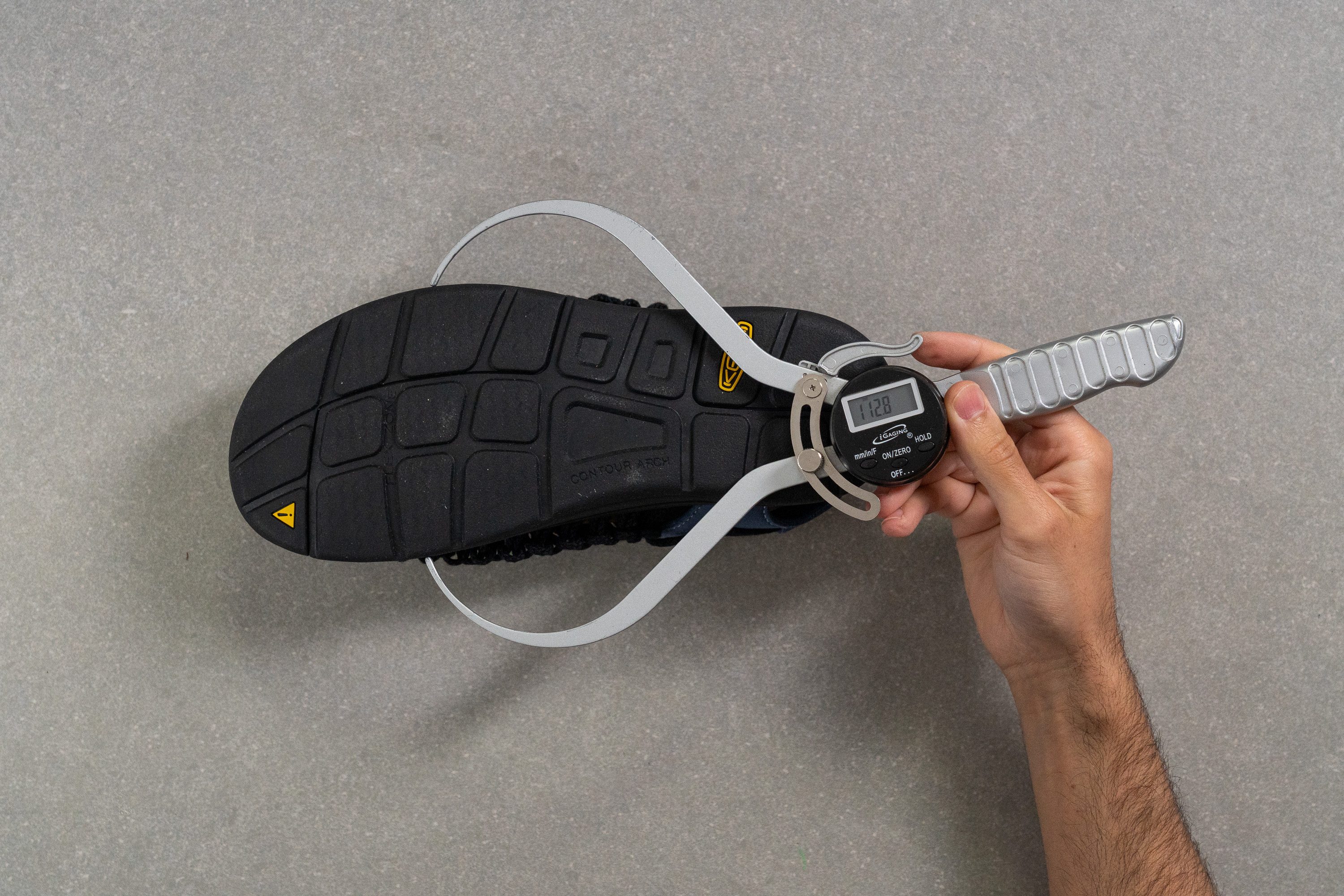 KEEN Uneek Midsole width - forefoot