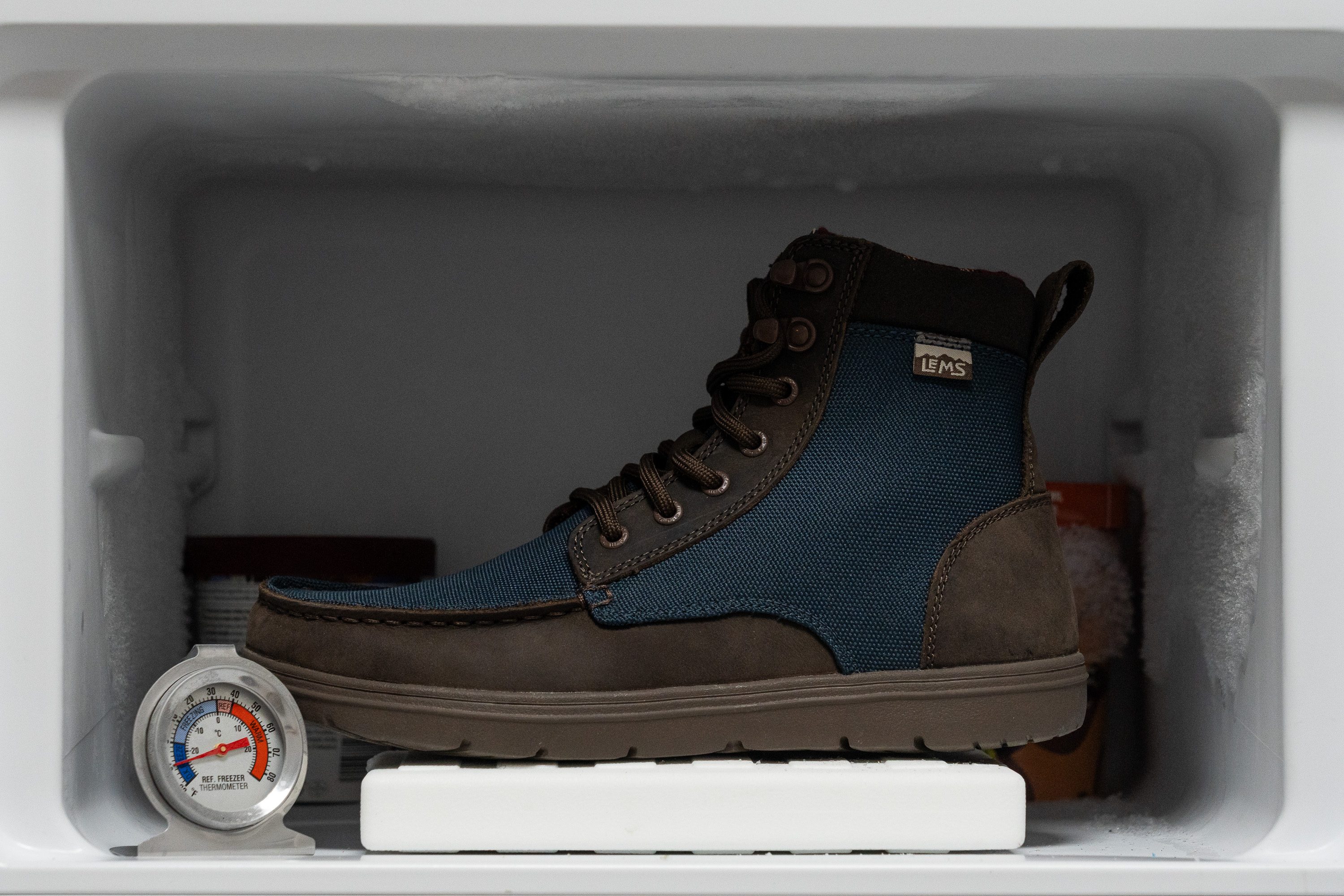 Lems Boulder Boot Midsole softness in cold (%)