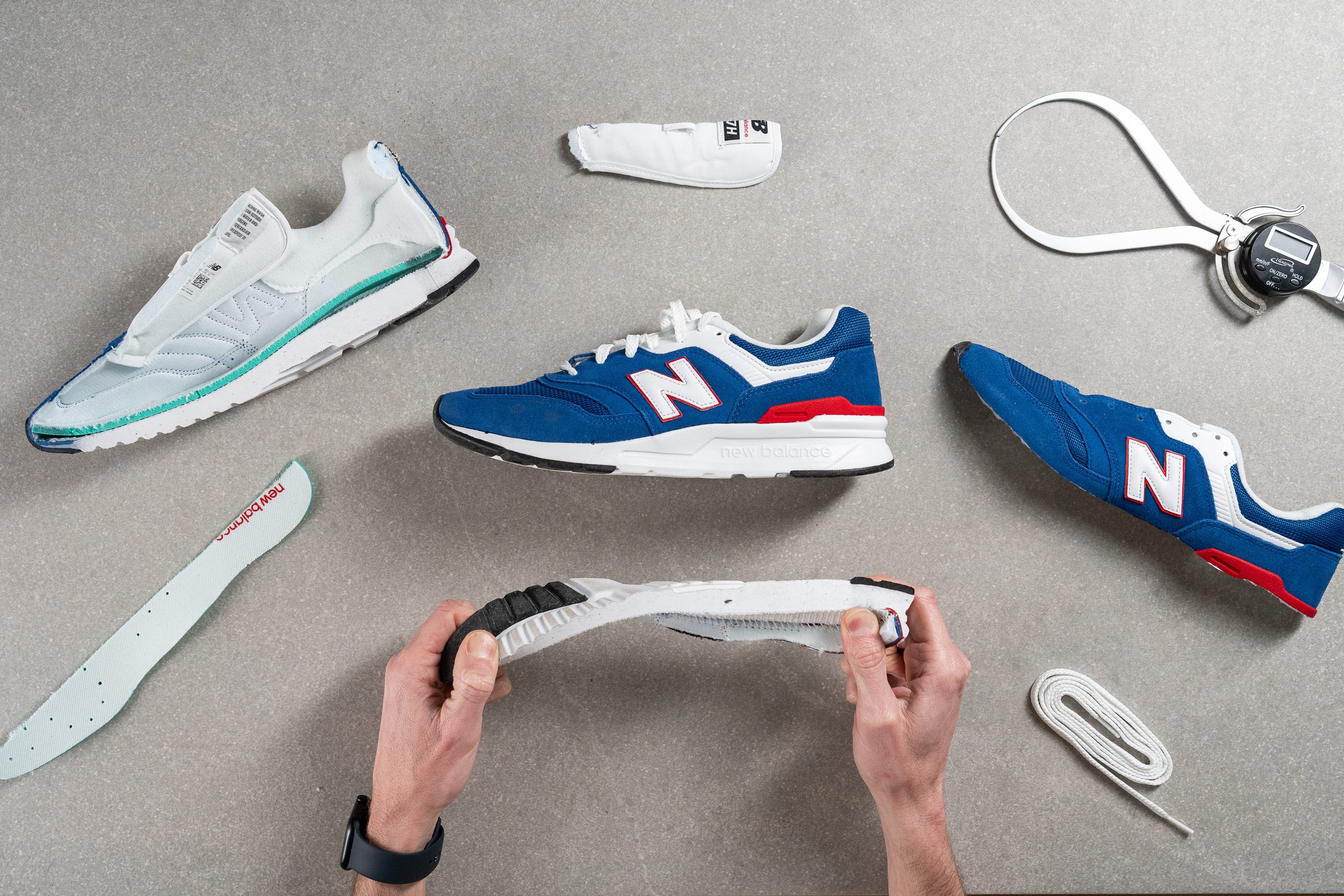 New balance lifestyle 997 sport white y summer sky blue shoes hotsell