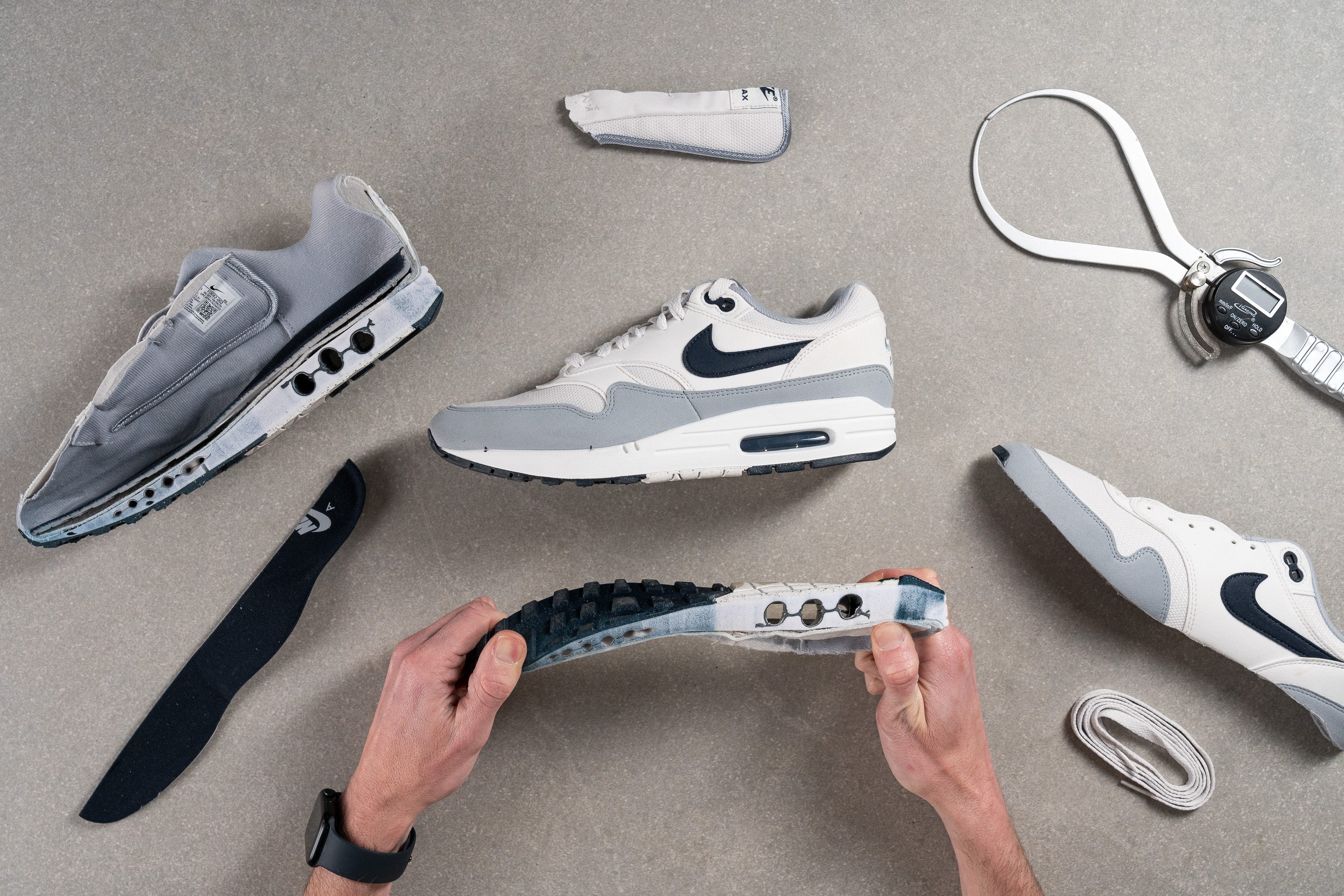 Prueba de laboratorio Nike Air Max 1