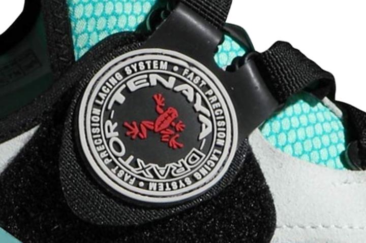 Comfortable climbing shoe logo