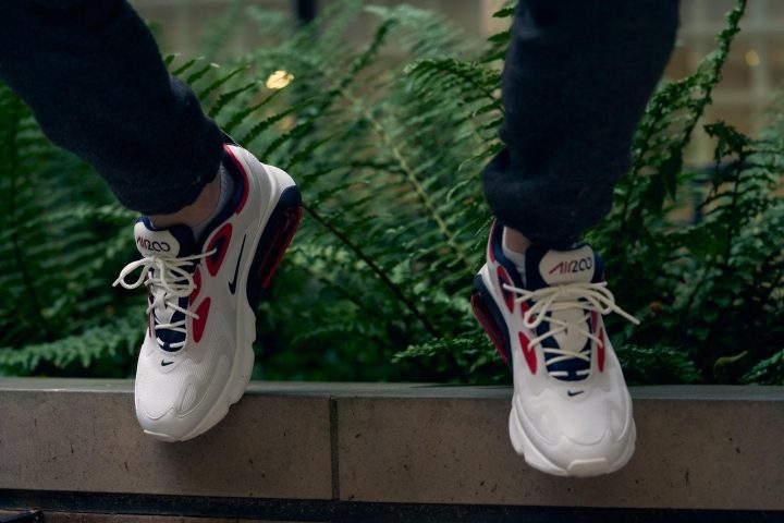 Air max 200 cheap white on feet